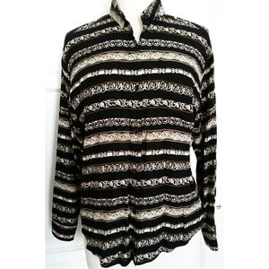 Pendleton black button down long sleeve sh…
